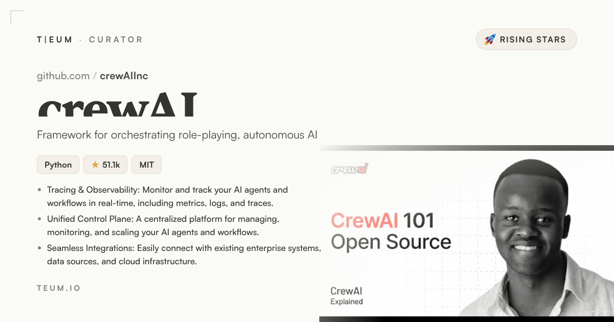 CrewAI Hit 49K Stars — and It's Still Accelerating